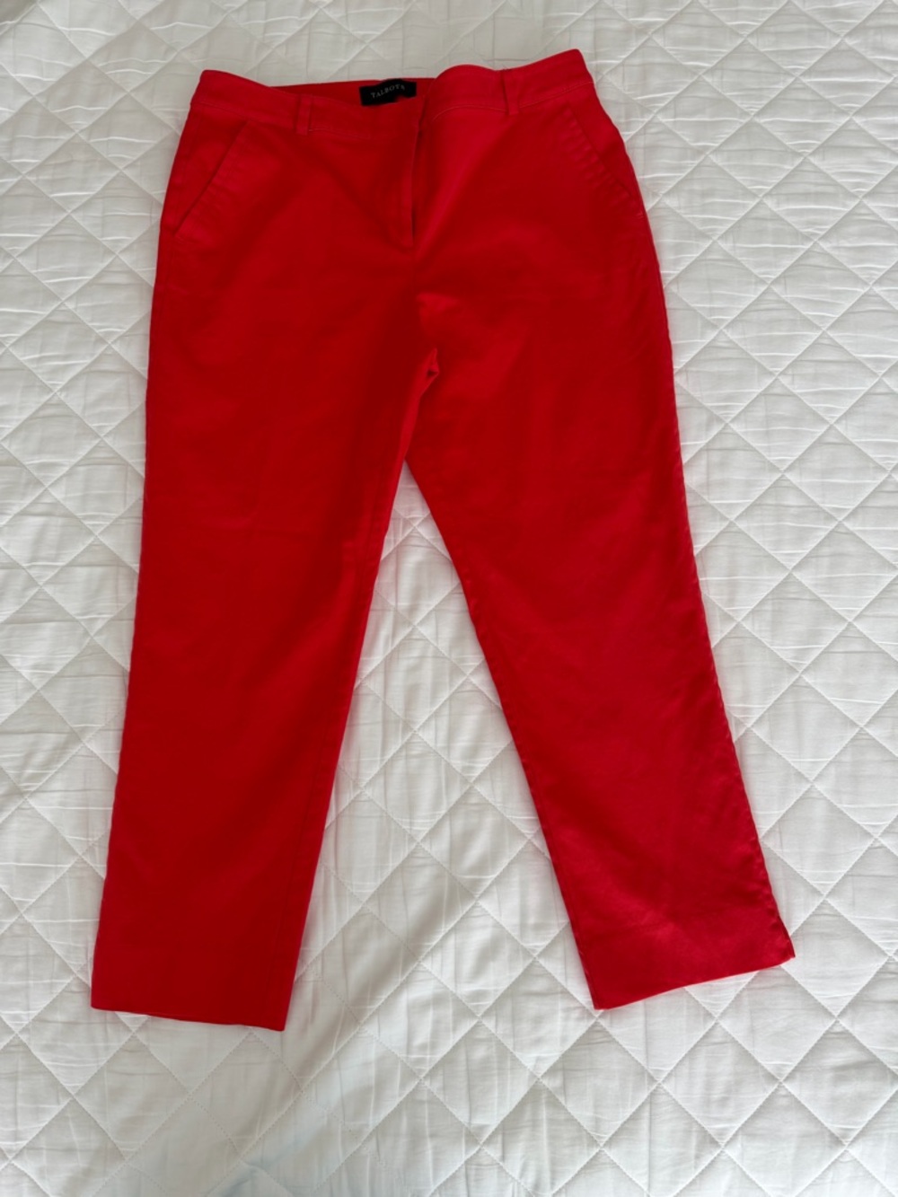 Talbots - Bright Orange Slim Tapered Pants